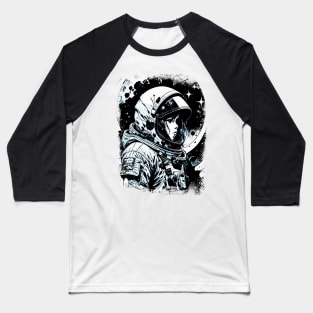 Woman Astronaut in space Abstract Science fiction illustration Baseball T-Shirt